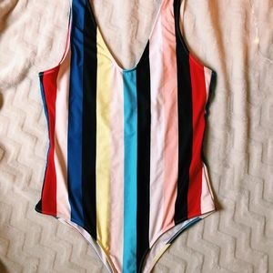 NWOT Striped Bathing Suit
